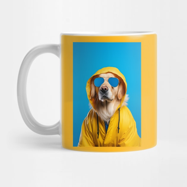 Golden Retriever Yellow Hoodie by JunkyDotCom